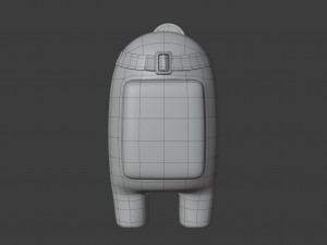 among us head reflector character Modelo 3D