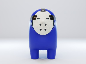 among us hockey mask character 3D-Modell