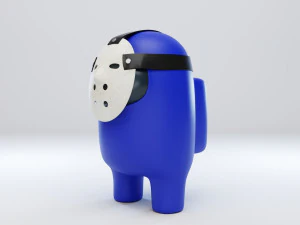 among us hockey mask character 3D Model