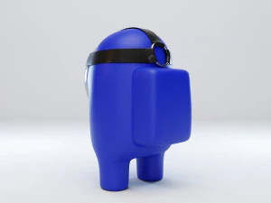 among us hockey mask character 3D Model