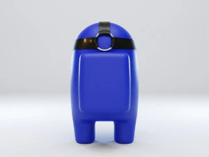 among us hockey mask character 3D Model