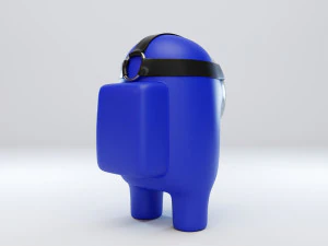 among us hockey mask character 3D Model