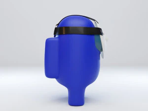 among us hockey mask character 3D Model