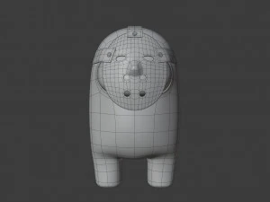 among us hockey mask character 3D Model