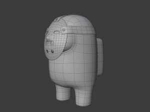 among us hockey mask character 3D-Modell
