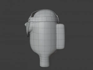 among us hockey mask character 3D Model