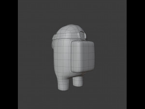 among us hockey mask character 3D-Modell