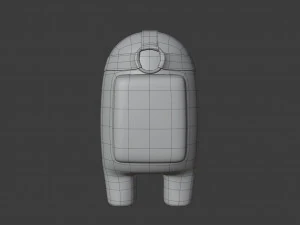 among us hockey mask character 3D Model