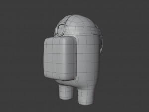 among us hockey mask character 3D-Modell
