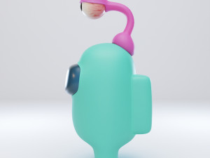 among us eyeball lamp character 3D Model
