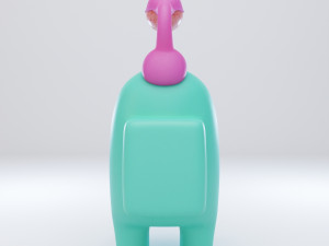 among us eyeball lamp character 3D Model