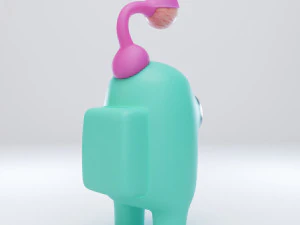 among us eyeball lamp character 3D Model