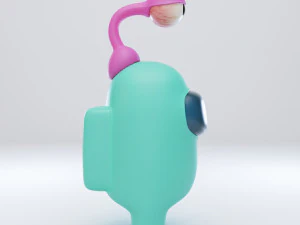among us eyeball lamp character 3D Model