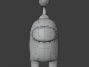 among us eyeball lamp character 3D Model