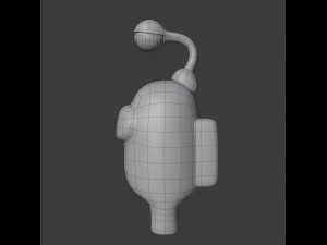 among us eyeball lamp character 3D Model
