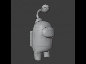 among us eyeball lamp character 3D Model