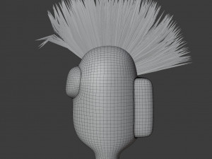 among us mohawk character 3D-Modell