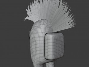 among us mohawk character 3D-Modell