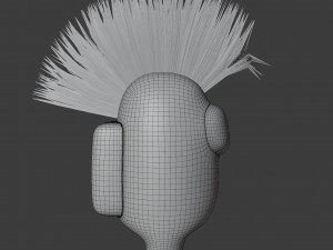 among us mohawk character 3D-Modell