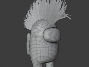 among us mohawk character 3D-Modell