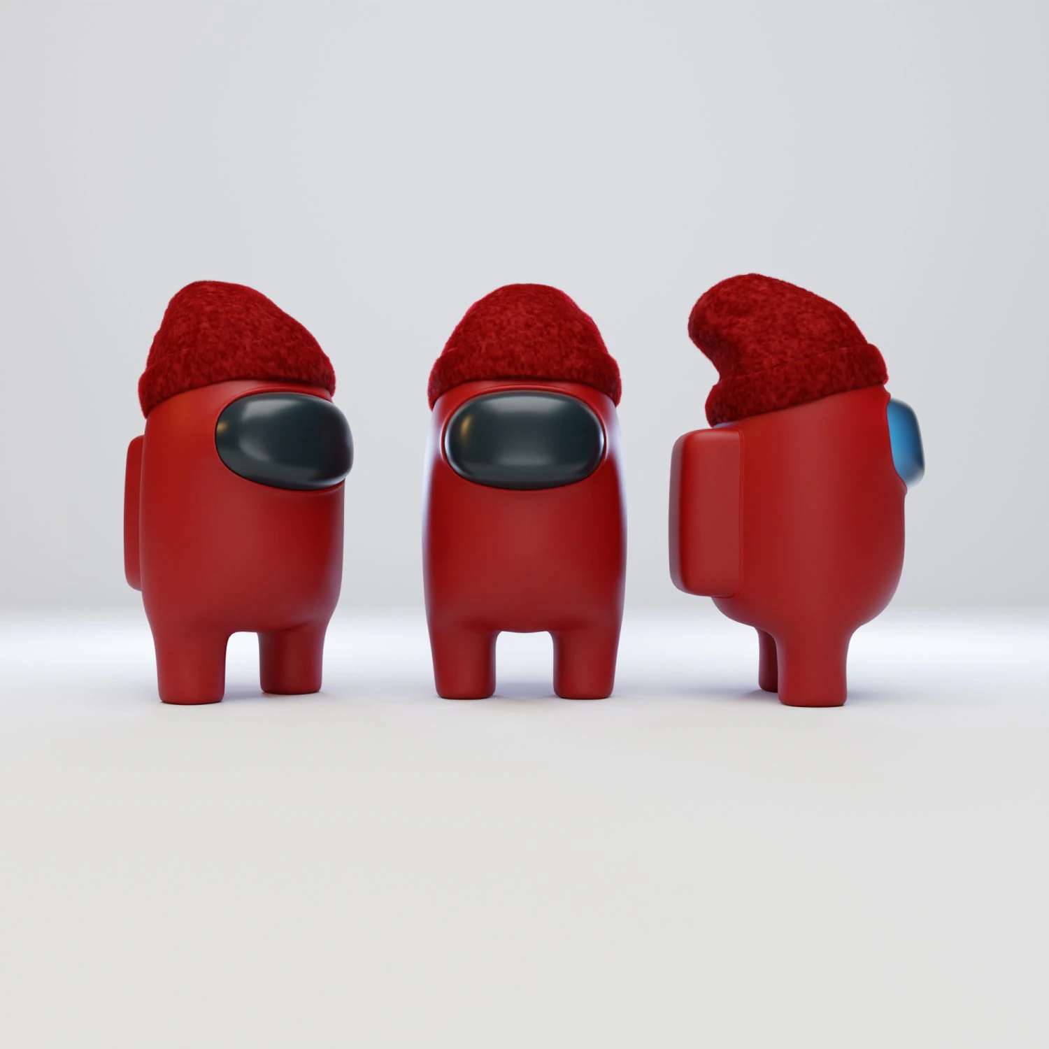 among us beanie character 3D Model .c4d .max .obj .3ds .fbx .stl .blend 