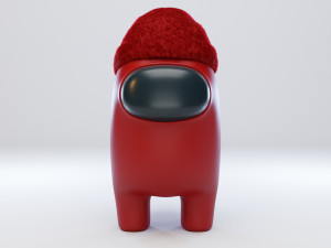 among us beanie character 3D 模型