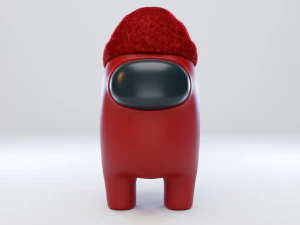 among us beanie character 3D Model