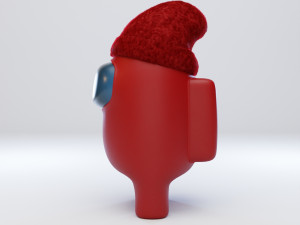 among us beanie character 3D 模型