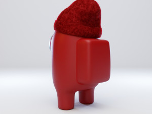 among us beanie character 3D 模型