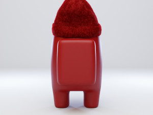 among us beanie character 3D 模型
