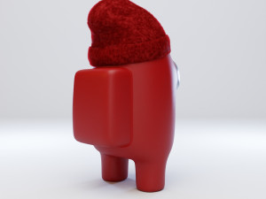 among us beanie character 3D 模型