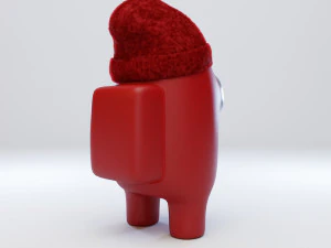 among us beanie character 3D Model