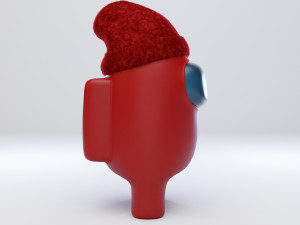 among us beanie character 3D 模型