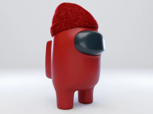 among us beanie character 3D Model