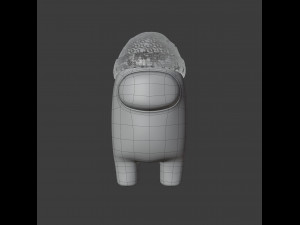among us beanie character 3D 模型