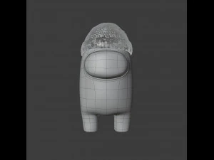 among us beanie character 3D Model
