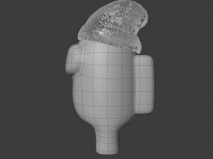 among us beanie character 3D 模型