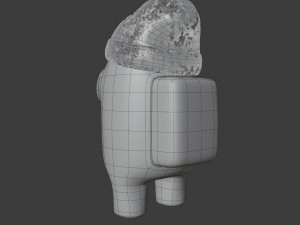 among us beanie character 3D 模型