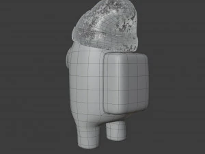 among us beanie character 3D Model