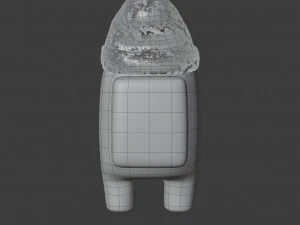 among us beanie character 3D Model
