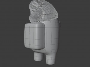 among us beanie character 3D 模型