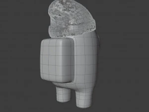 among us beanie character 3D Model