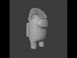 among us beanie character 3D 模型