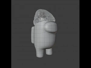 among us beanie character 3D Model