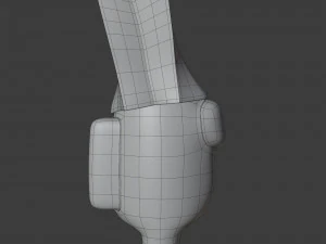 among us spooky paper bag character 3D Model