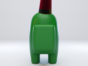 among us fez character Modello 3D