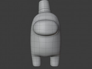 among us fez character Modello 3D