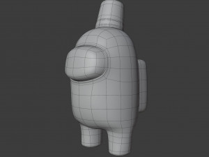among us fez character Modello 3D