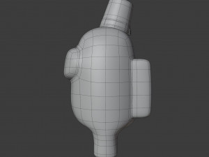 among us fez character Modello 3D