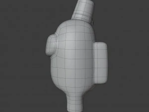 among us fez character 3D Model